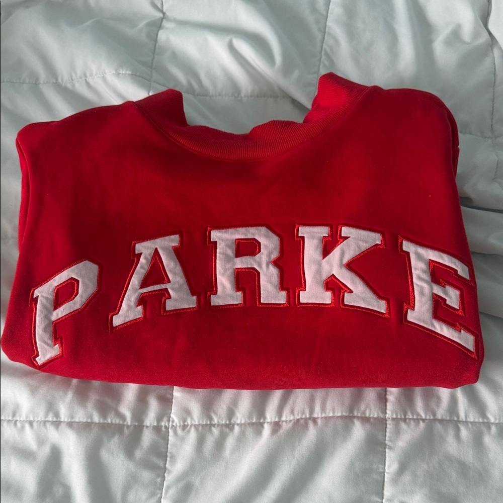 Red Valentines Day Parke Mockneck